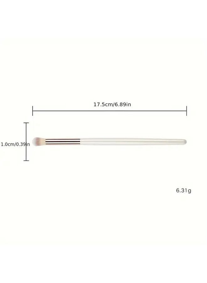 White Soft Bristle Smudging Brush For Eyeshadow Contouring Concealer Beginners - Image 5